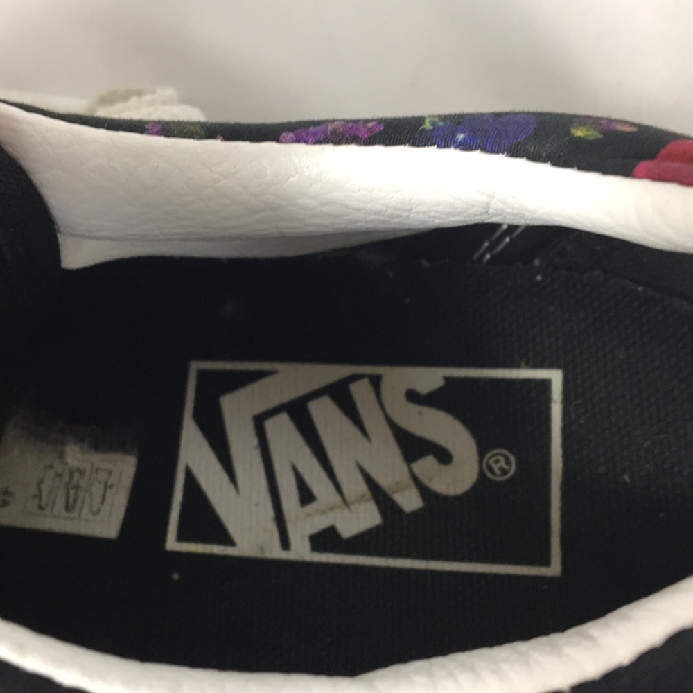 Vans Women’s Old Skool Black Floral Skate Sneakers Size 5.5 GREAT Condition - Picture 8 of 15